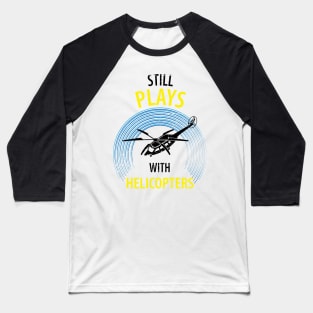 Helicopter Pilot Baseball T-Shirt